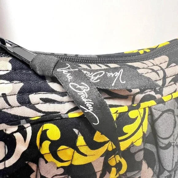 Vera Bradley (Retired) Baroque Small Purse-Black/Gold-Cloth-Pleated - Picture 9 of 15